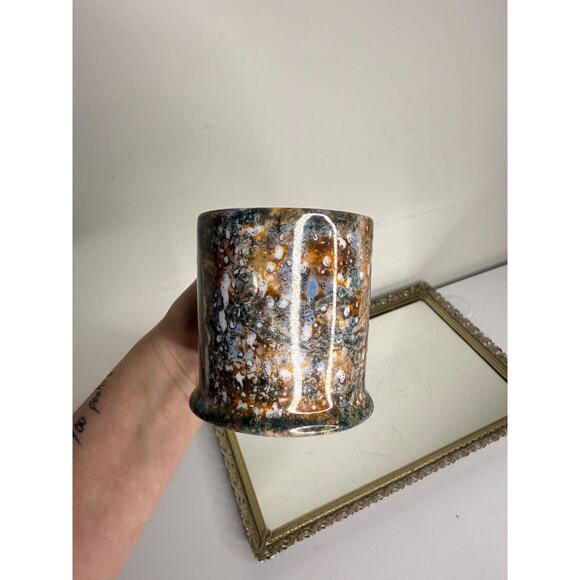 Beautiful One of a Kind Glazed Ceramic Coffee Mug signed - Picture 4 of 10